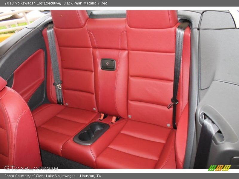 Black Pearl Metallic / Red 2013 Volkswagen Eos Executive