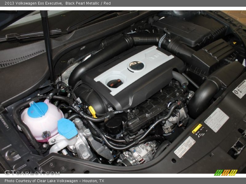 Black Pearl Metallic / Red 2013 Volkswagen Eos Executive