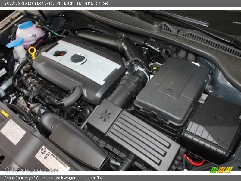 Black Pearl Metallic / Red 2013 Volkswagen Eos Executive