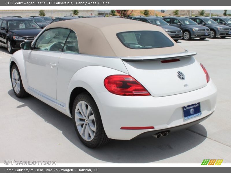 Candy White / Beige 2013 Volkswagen Beetle TDI Convertible