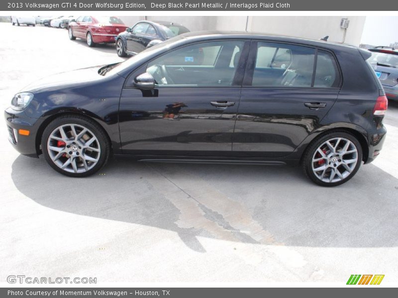 Deep Black Pearl Metallic / Interlagos Plaid Cloth 2013 Volkswagen GTI 4 Door Wolfsburg Edition