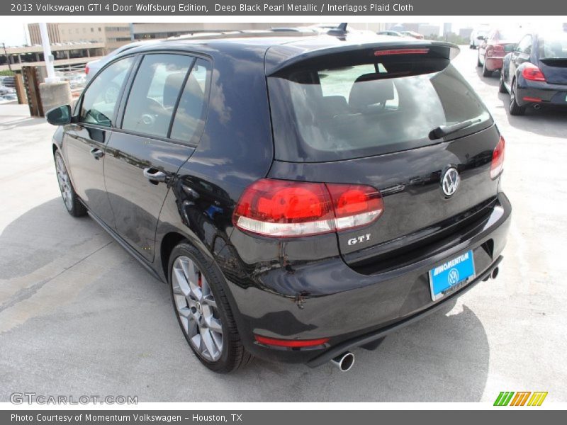 Deep Black Pearl Metallic / Interlagos Plaid Cloth 2013 Volkswagen GTI 4 Door Wolfsburg Edition