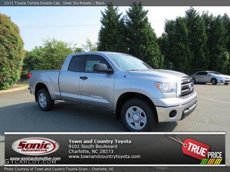 Silver Sky Metallic / Black 2013 Toyota Tundra Double Cab