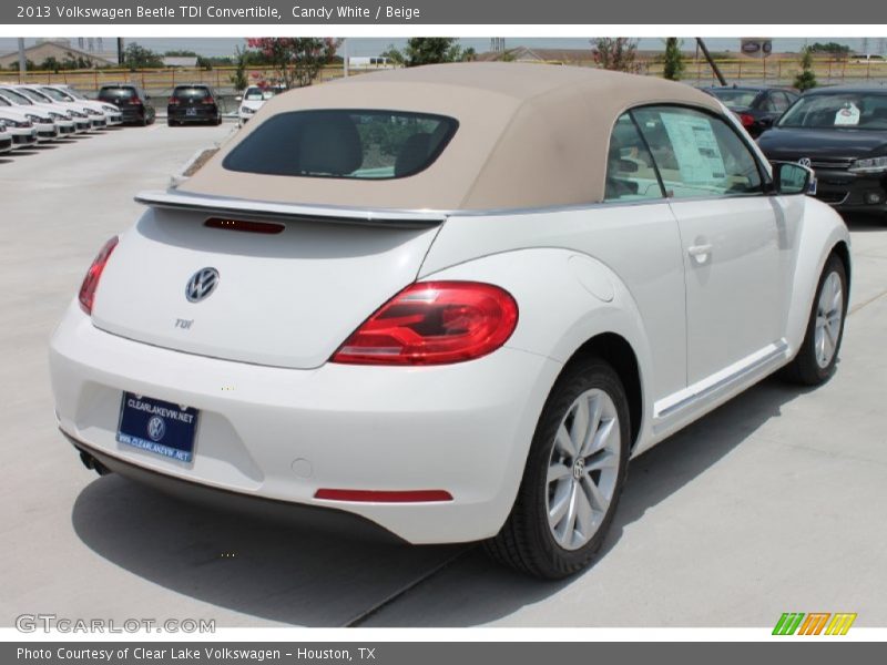 Candy White / Beige 2013 Volkswagen Beetle TDI Convertible