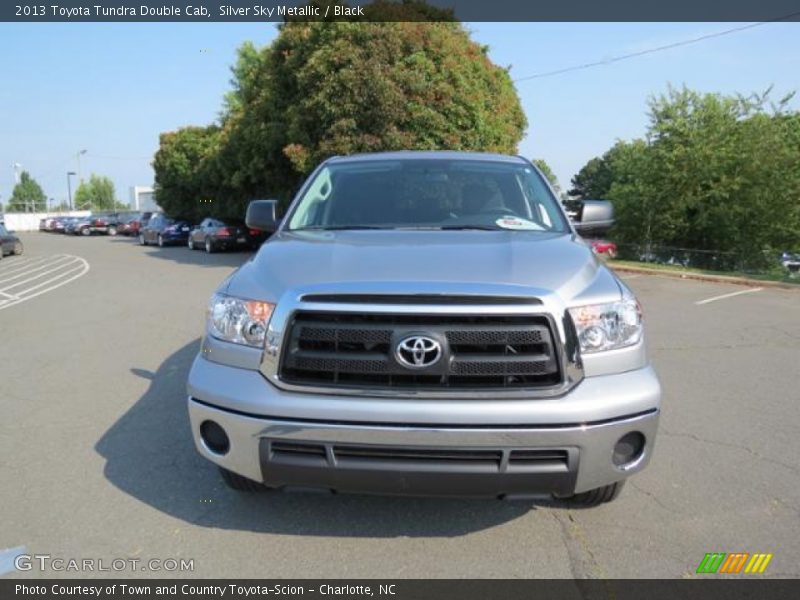 Silver Sky Metallic / Black 2013 Toyota Tundra Double Cab
