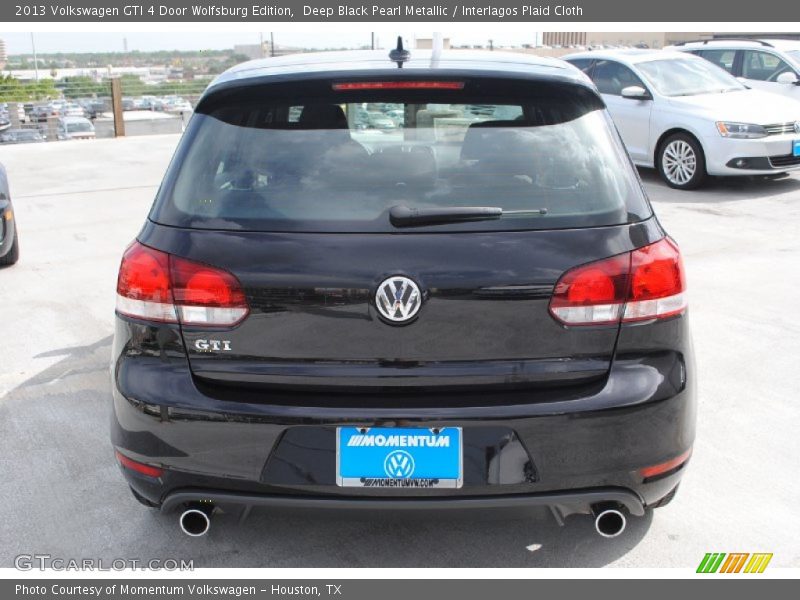 Deep Black Pearl Metallic / Interlagos Plaid Cloth 2013 Volkswagen GTI 4 Door Wolfsburg Edition