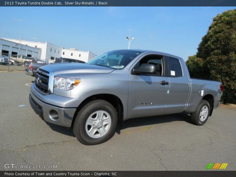 Silver Sky Metallic / Black 2013 Toyota Tundra Double Cab