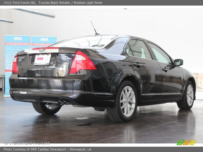 Tuxedo Black Metallic / Medium Light Stone 2012 Ford Fusion SEL