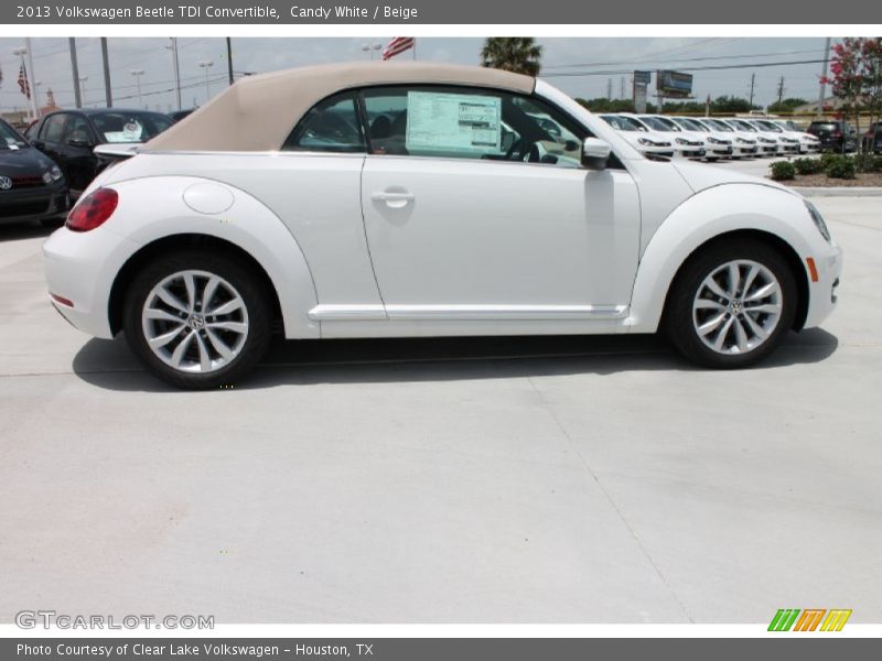 Candy White / Beige 2013 Volkswagen Beetle TDI Convertible