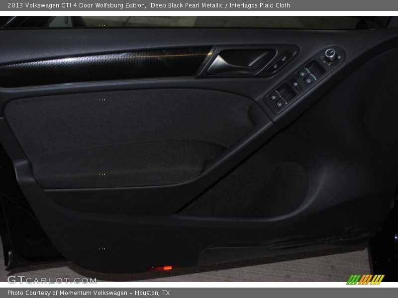 Deep Black Pearl Metallic / Interlagos Plaid Cloth 2013 Volkswagen GTI 4 Door Wolfsburg Edition