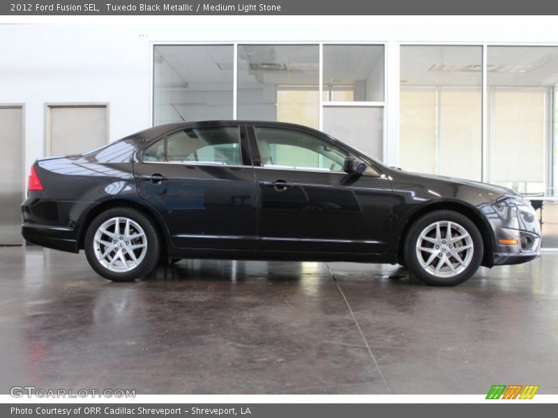 Tuxedo Black Metallic / Medium Light Stone 2012 Ford Fusion SEL