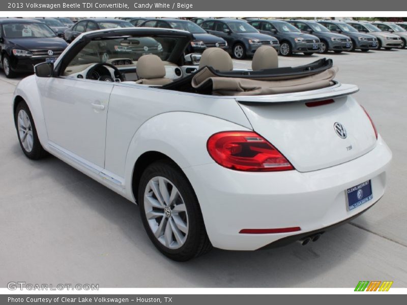 Candy White / Beige 2013 Volkswagen Beetle TDI Convertible