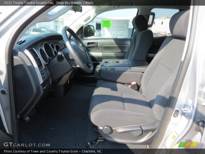 Silver Sky Metallic / Black 2013 Toyota Tundra Double Cab