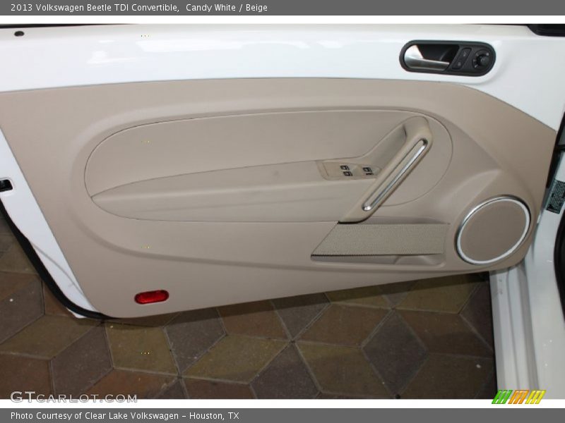 Candy White / Beige 2013 Volkswagen Beetle TDI Convertible