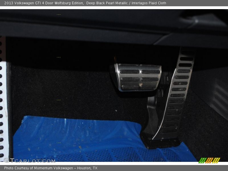 Deep Black Pearl Metallic / Interlagos Plaid Cloth 2013 Volkswagen GTI 4 Door Wolfsburg Edition