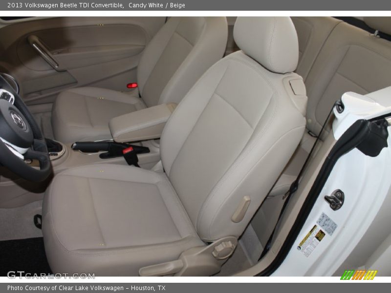 Candy White / Beige 2013 Volkswagen Beetle TDI Convertible