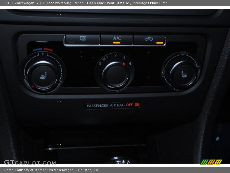 Deep Black Pearl Metallic / Interlagos Plaid Cloth 2013 Volkswagen GTI 4 Door Wolfsburg Edition