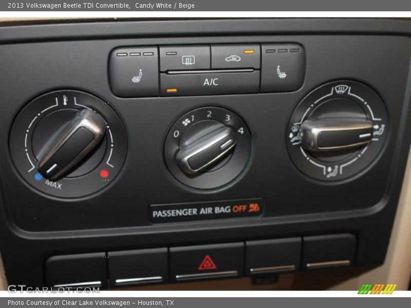 Candy White / Beige 2013 Volkswagen Beetle TDI Convertible