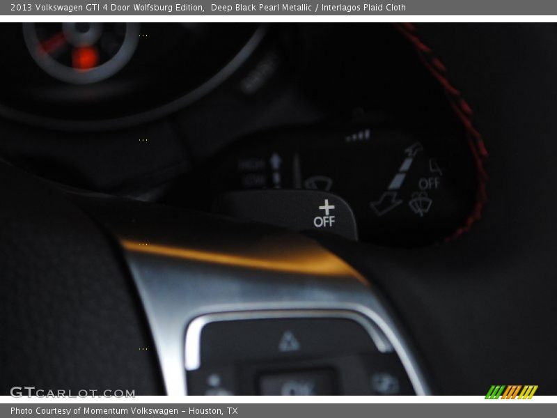 Deep Black Pearl Metallic / Interlagos Plaid Cloth 2013 Volkswagen GTI 4 Door Wolfsburg Edition