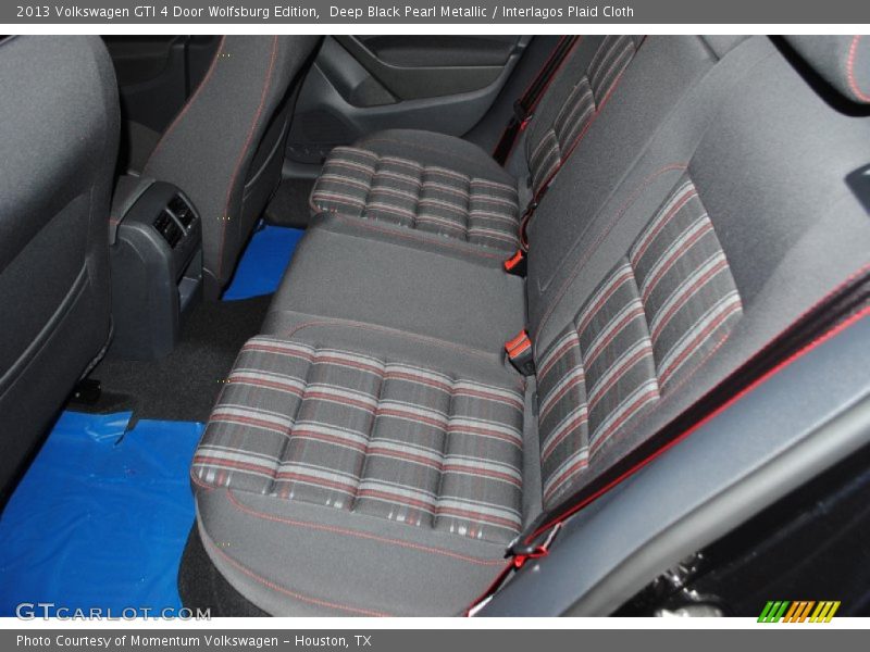 Deep Black Pearl Metallic / Interlagos Plaid Cloth 2013 Volkswagen GTI 4 Door Wolfsburg Edition