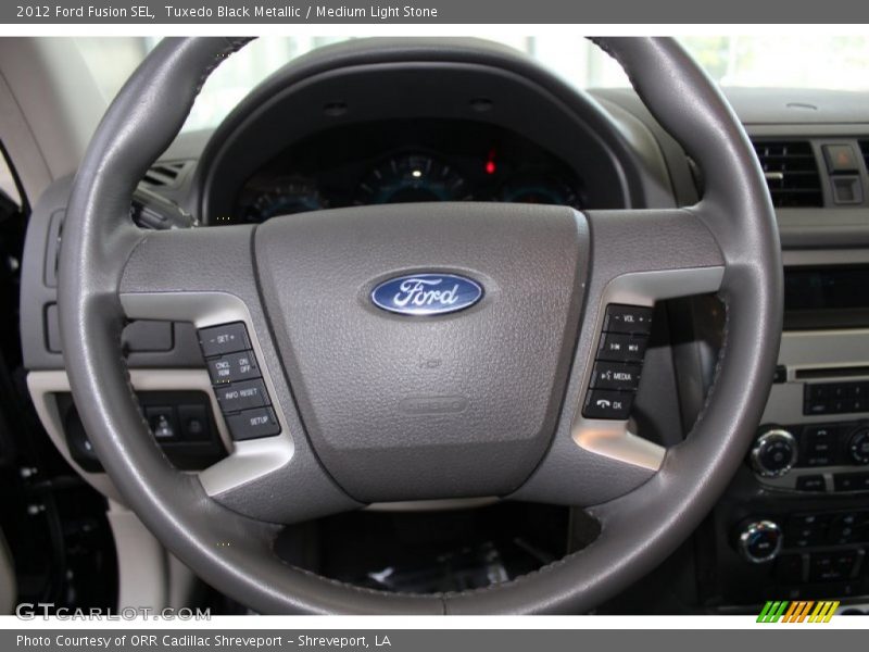 Tuxedo Black Metallic / Medium Light Stone 2012 Ford Fusion SEL