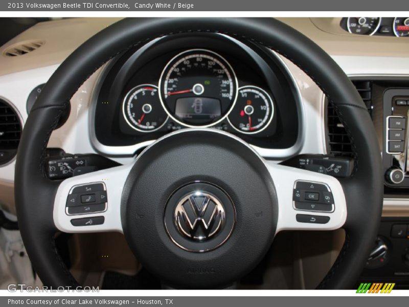 Candy White / Beige 2013 Volkswagen Beetle TDI Convertible