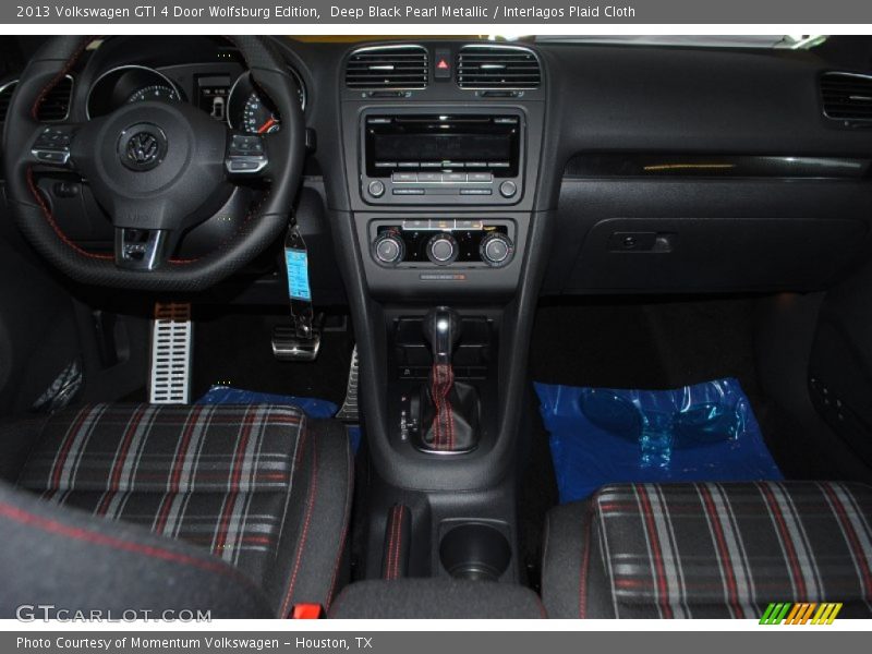 Deep Black Pearl Metallic / Interlagos Plaid Cloth 2013 Volkswagen GTI 4 Door Wolfsburg Edition