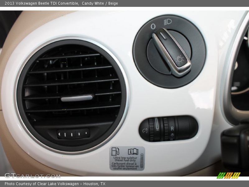 Candy White / Beige 2013 Volkswagen Beetle TDI Convertible