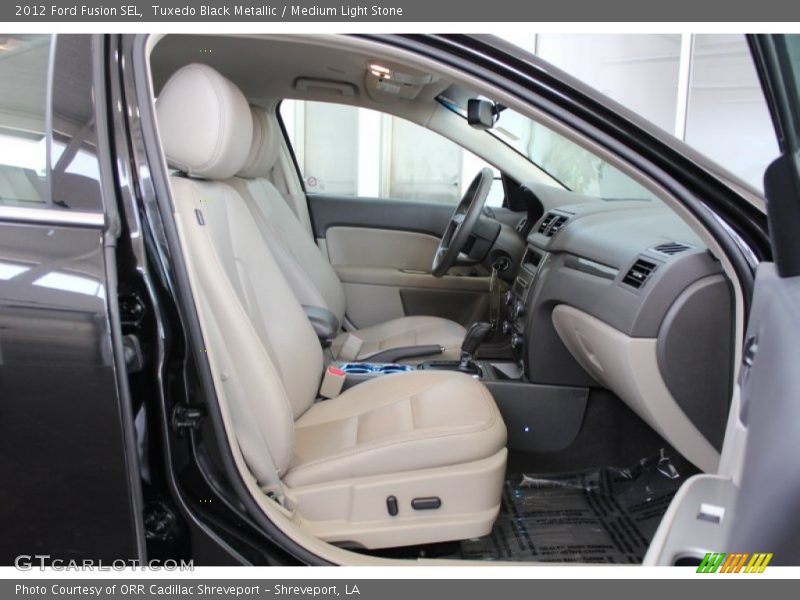 Tuxedo Black Metallic / Medium Light Stone 2012 Ford Fusion SEL