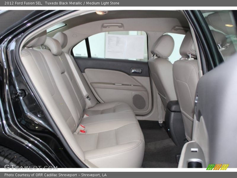 Tuxedo Black Metallic / Medium Light Stone 2012 Ford Fusion SEL