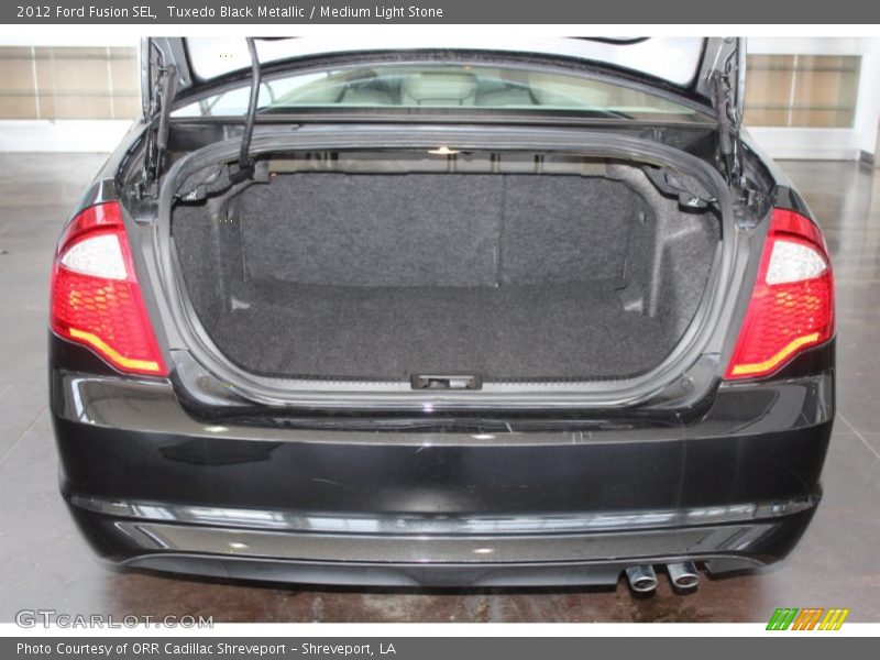Tuxedo Black Metallic / Medium Light Stone 2012 Ford Fusion SEL