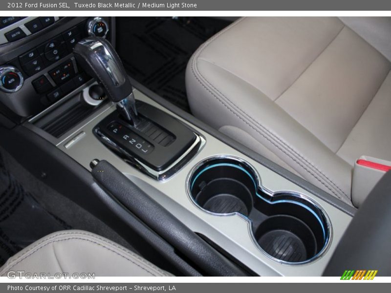 Tuxedo Black Metallic / Medium Light Stone 2012 Ford Fusion SEL