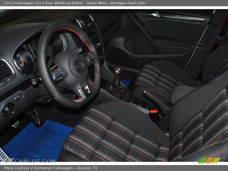 Candy White / Interlagos Plaid Cloth 2013 Volkswagen GTI 4 Door Wolfsburg Edition