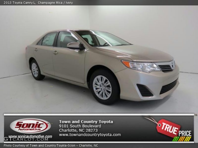 Champagne Mica / Ivory 2013 Toyota Camry L