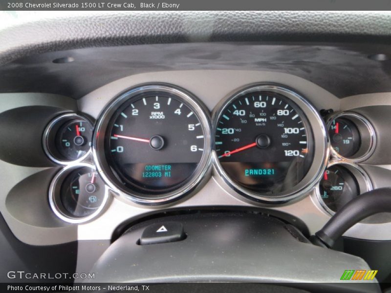 Black / Ebony 2008 Chevrolet Silverado 1500 LT Crew Cab