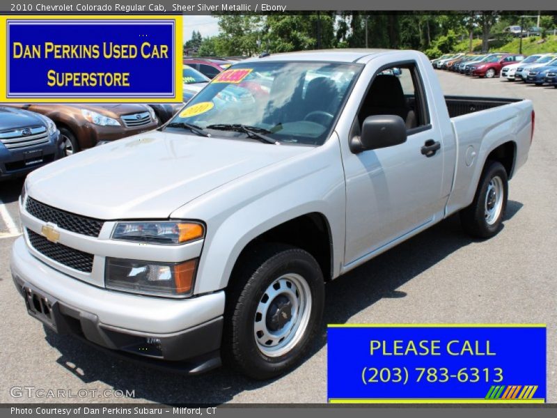 Sheer Silver Metallic / Ebony 2010 Chevrolet Colorado Regular Cab
