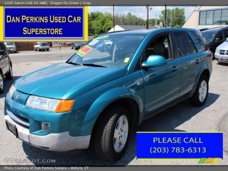 Dragon Fly Green / Gray 2005 Saturn VUE V6 AWD