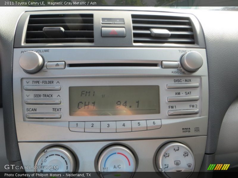 Magnetic Gray Metallic / Ash 2011 Toyota Camry LE