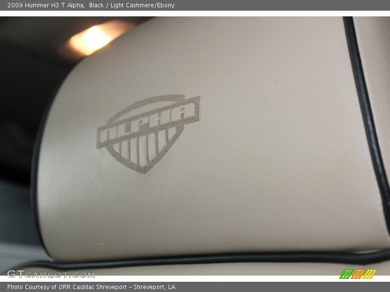 Black / Light Cashmere/Ebony 2009 Hummer H3 T Alpha