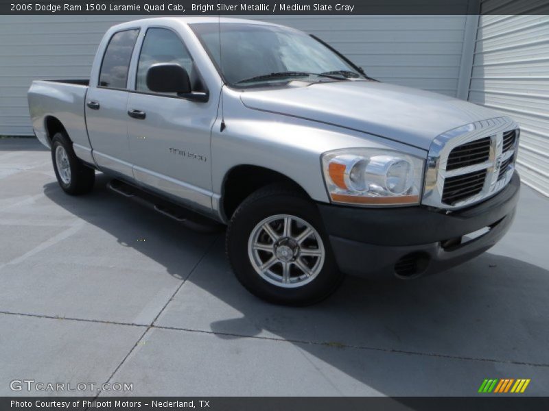 Bright Silver Metallic / Medium Slate Gray 2006 Dodge Ram 1500 Laramie Quad Cab