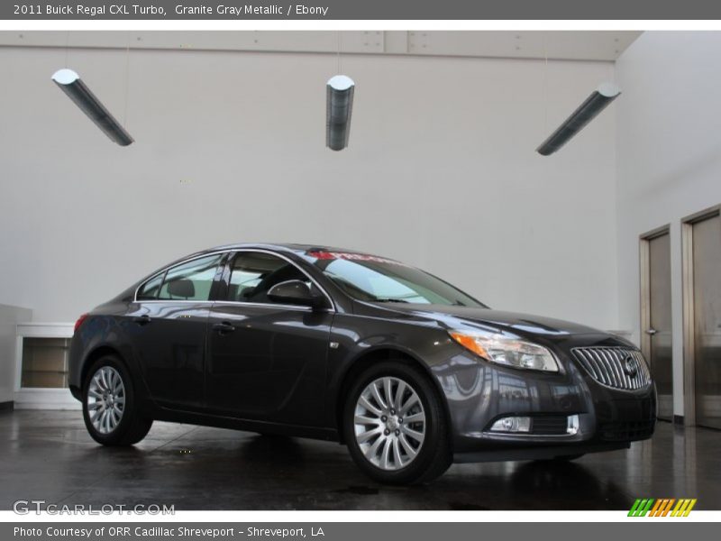 Granite Gray Metallic / Ebony 2011 Buick Regal CXL Turbo