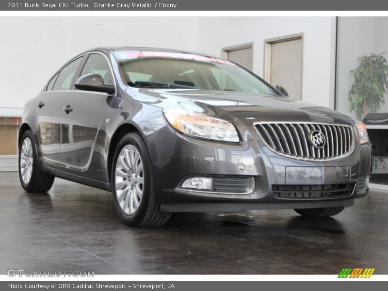 Granite Gray Metallic / Ebony 2011 Buick Regal CXL Turbo