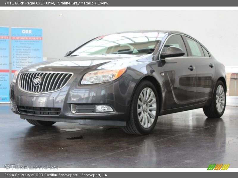 Granite Gray Metallic / Ebony 2011 Buick Regal CXL Turbo