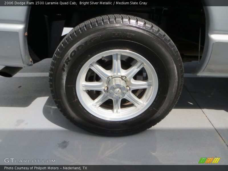 Bright Silver Metallic / Medium Slate Gray 2006 Dodge Ram 1500 Laramie Quad Cab