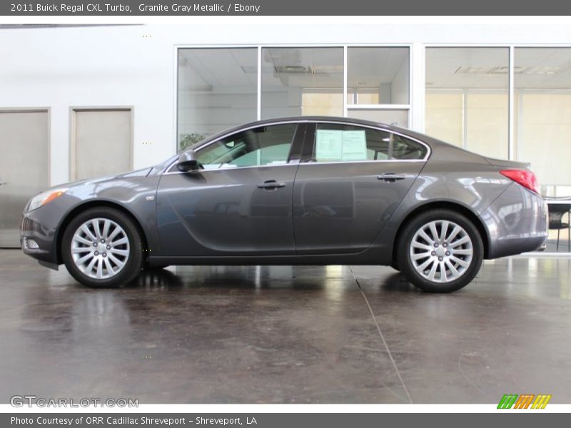 Granite Gray Metallic / Ebony 2011 Buick Regal CXL Turbo
