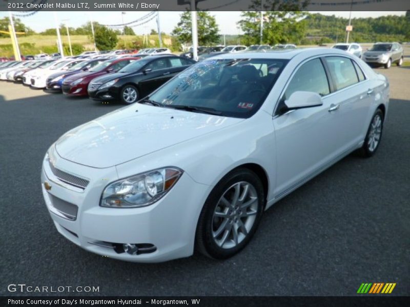 Summit White / Ebony 2012 Chevrolet Malibu LTZ