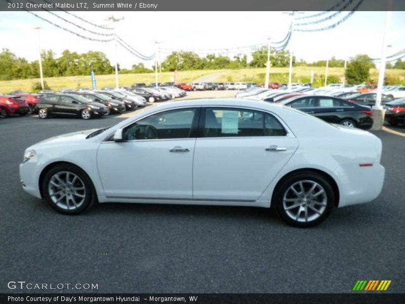 Summit White / Ebony 2012 Chevrolet Malibu LTZ