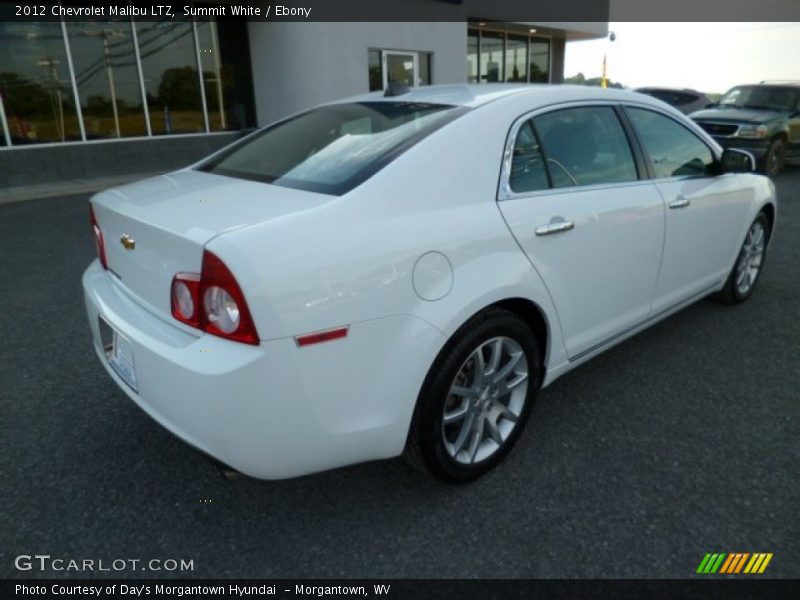 Summit White / Ebony 2012 Chevrolet Malibu LTZ