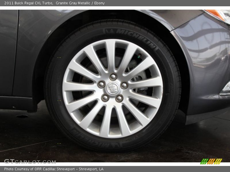 Granite Gray Metallic / Ebony 2011 Buick Regal CXL Turbo