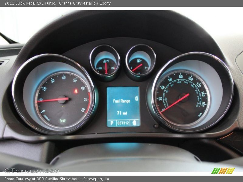 Granite Gray Metallic / Ebony 2011 Buick Regal CXL Turbo